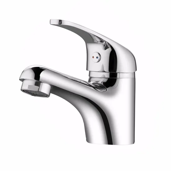 Grandes torneiras de vaidade pretas Fornecedores Torneiras de pias de cozinha por atacado Gl8801A23 Torneira de lavatório de alavanca única cromada Torneira de banheiro de níquel escovado China