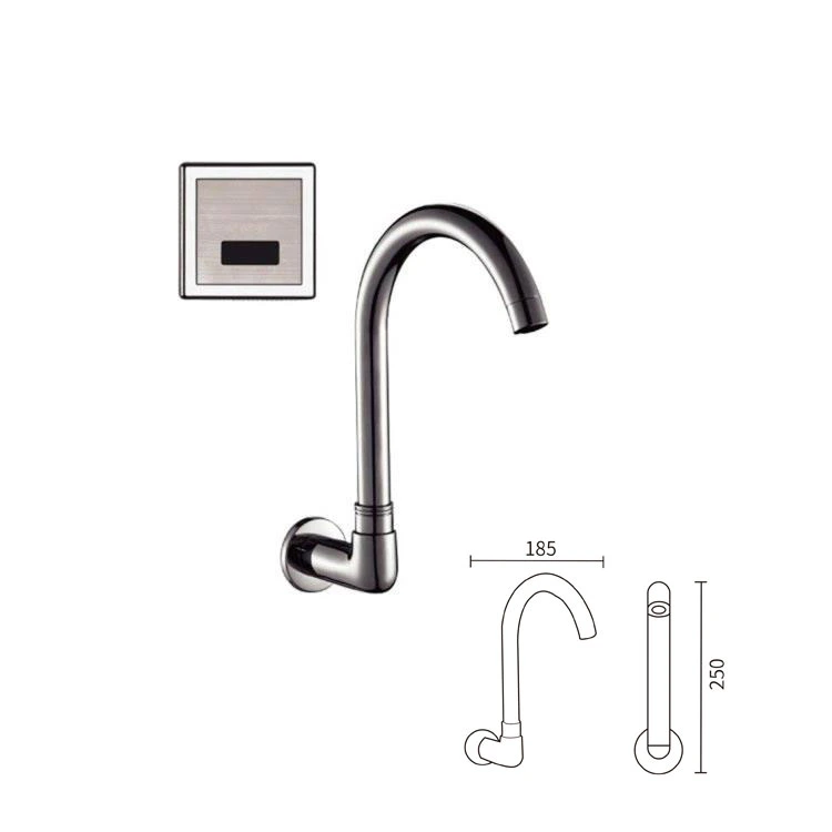 Bathroom Hand Wash Wall Mounted Touchless Hand Free Contactless Automatic Sensor Faucet